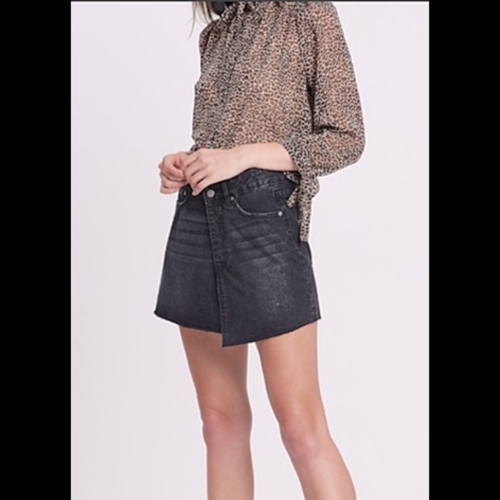 Neon Blonde Asymmetrical Chaser Skirt